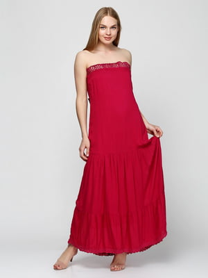Сукня-максі темно-рожевого кольору | 6543567