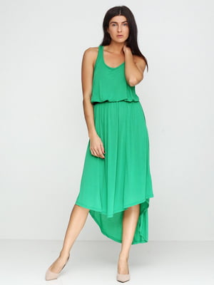 Сукня-міді зеленого кольору | 6543807