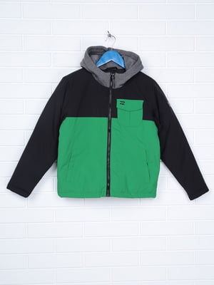 Куртка чорно-зелена | 6546160