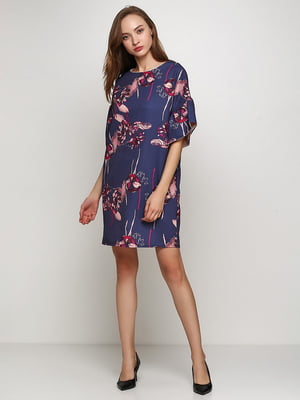 Сукня фіолетового кольору в квітковий принт | 6546328