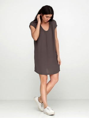Сукня-міні світло-коричневого кольору | 6546425