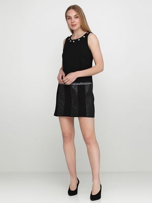 Сукня чорного кольору з декором | 6546555