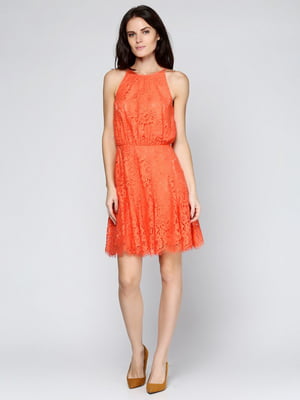 Платье оранжевое | 6546578