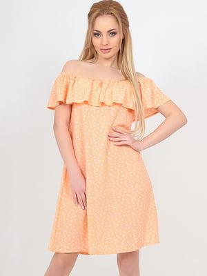 Сукня А-силуету персикового кольору | 6383739