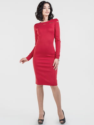 Сукня-футляр червона | 6383969