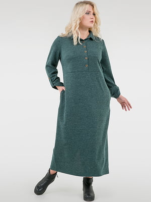 Сукня А-силуету зелена | 6384816