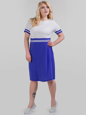 Сукня біло-синя | 6384819