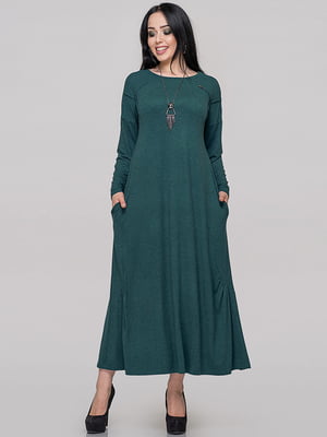 Сукня А-силуету зелена | 6384958