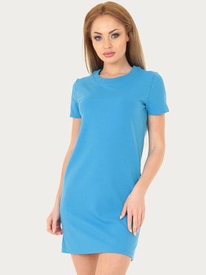 Платье-футболка синее | 6547877