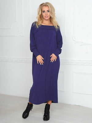 Сукня фіолетова з віскозного трикотажу | 6547893