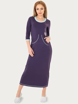 Платье А-силуэта фиолетовое | 6547977