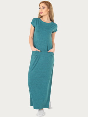Сукня А-силуету бірюзового кольору | 6548033