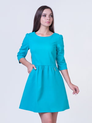 Сукня А-силуету бірюзового кольору | 6548077
