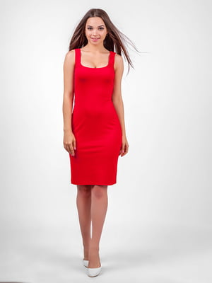 Платье-футляр красное | 6548274