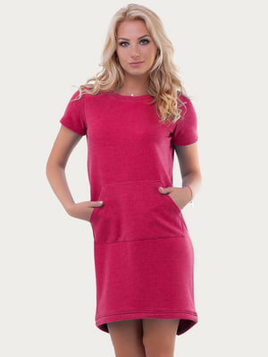 Платье-футболка розовое | 6548331