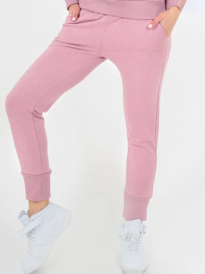 Спортивные брюки фрезового цвета | 6548441