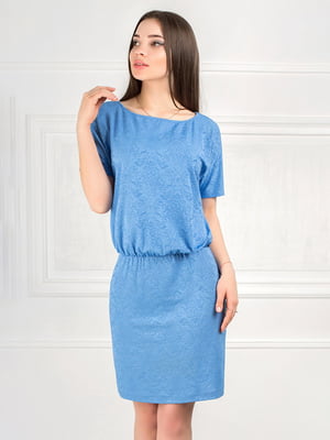 Сукня-футляр блакитна | 6548621