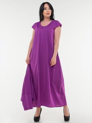 Платье А-силуэта сиреневого цвета | 6548659