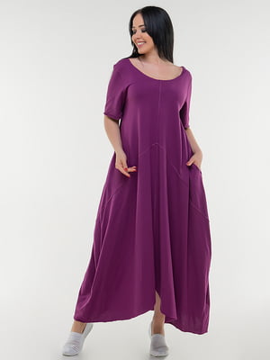 Сукня А-силуету бузкового кольору | 6548664