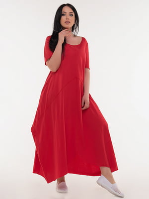 Платье А-силуэта красное | 6548683