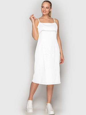 Платье А-силуэта белое | 6549094