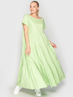 Платье А-силуэта салатового цвета | 6549099