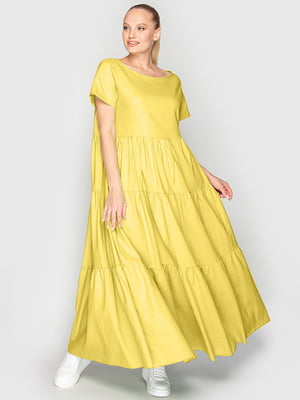 Платье А-силуэта желтое | 6549100