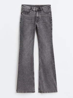 Расклешенные джинсы серого цвета | 6527905