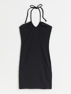 Приталена сукня чорного кольору в ромби | 6527948