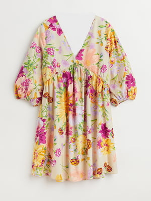 Яскрава сукня в різнокольоровий квітковий принт | 6527951