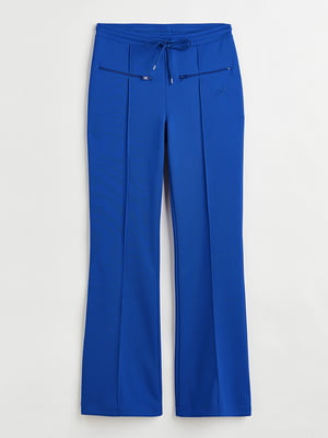 Расклешенные брюки синего цвета | 6528014