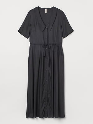 Платье-рубашка черное | 6566763