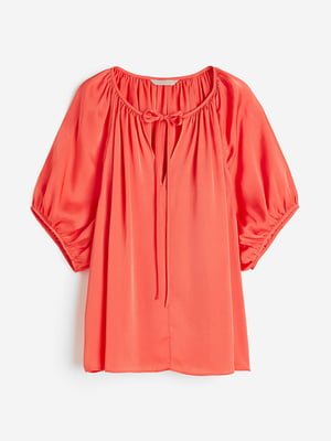 Блуза оверсайз кораллового цвета | 6566856