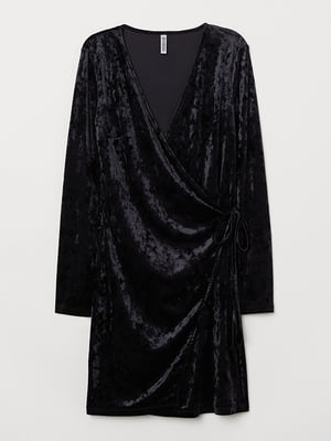 Платье велюровое черное | 6566952