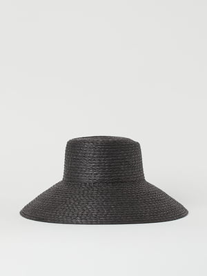 Шляпа соломенная черная | 6567050