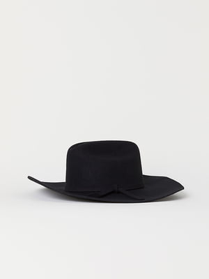 Шляпа шерстянная черная | 6567288