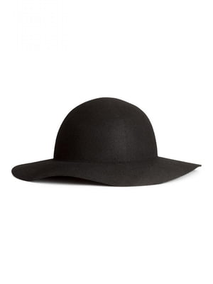 Шляпа шерстянная черная | 6567289
