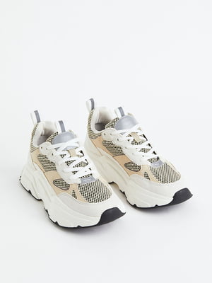 Кросівки біло-бежеві | 6567446