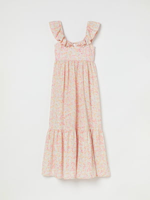 Сукня кремового кольору в квітковий принт | 6567541