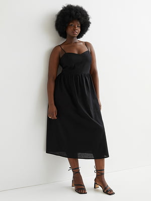 Платье А-силуэта черное | 6567818