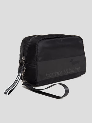 Стильна чорна сумка з логотипом | 6568525