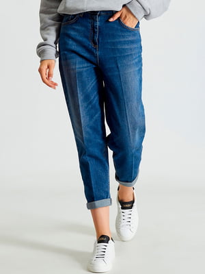 Стильные джинсы синего цвета | 6568650