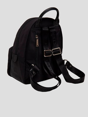 Молодежный рюкзак черный с логотипом | 6568673