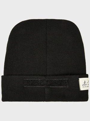 Чорна шапка з логотипом | 6568686