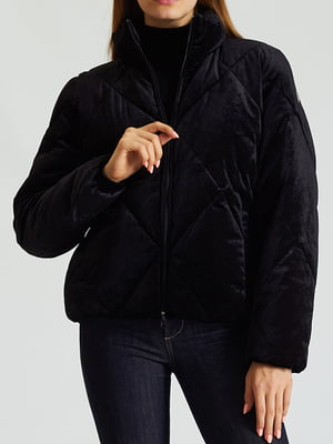 Вельветова курточка чорного кольору | 6568703