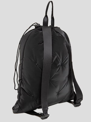 Молодіжний чорний рюкзак з логотипом | 6568705