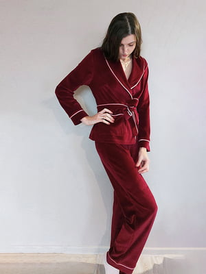 Комплект пижамный: халат и штаны | 6547543