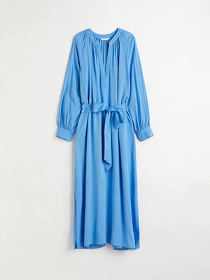 Платье А-силуэта голубое | 6569465