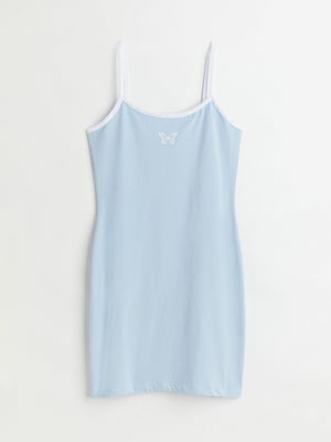 Сукня у білизняному стилі блакитна | 6569520