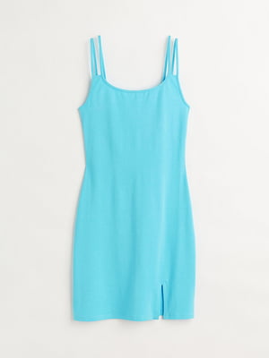 Платье в бельевом стиле голубое | 6569529